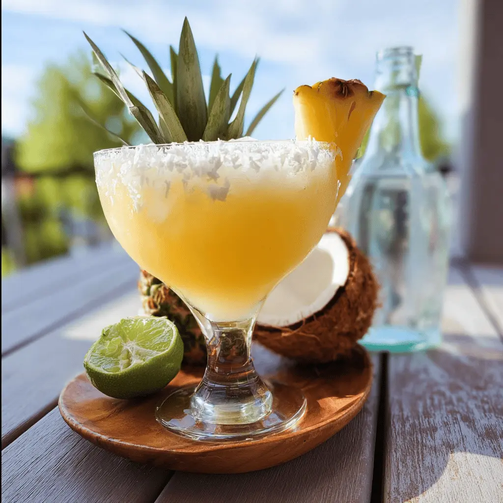 Refreshing Hawaiian Margarita With Pineapple & Coconut