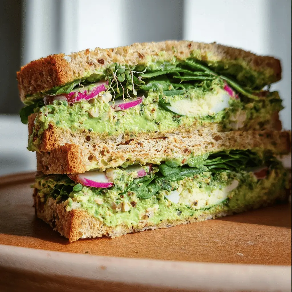 Healthy Green Goddess Salad Sandwich Recipe