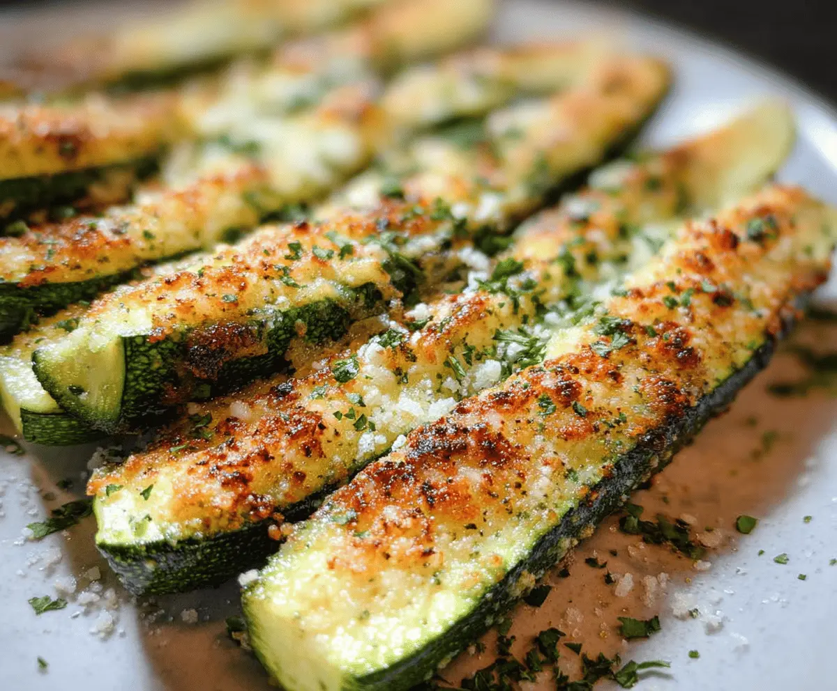 Easy Baked Parmesan Zucchini Recipe