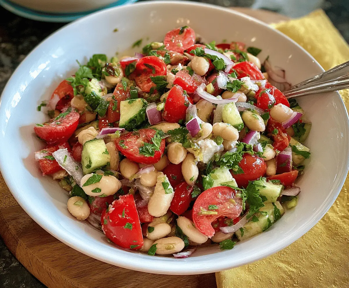 Easy Mediterranean Bean Salad Recipe for Healthy Meals