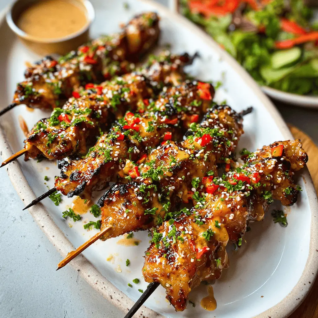 Easy Bang Bang Chicken Skewers Recipe