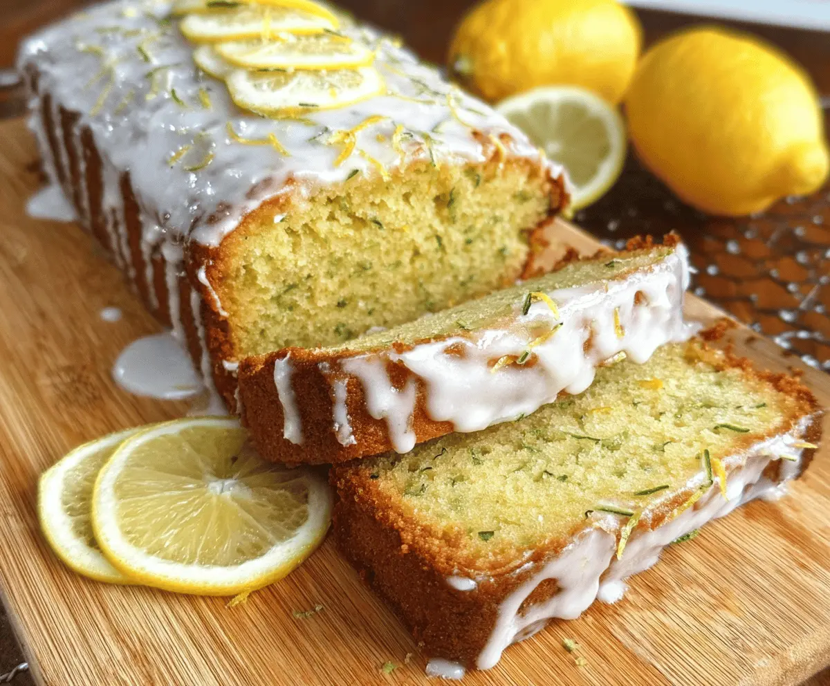 Moist Lemon Zucchini Bread Recipe