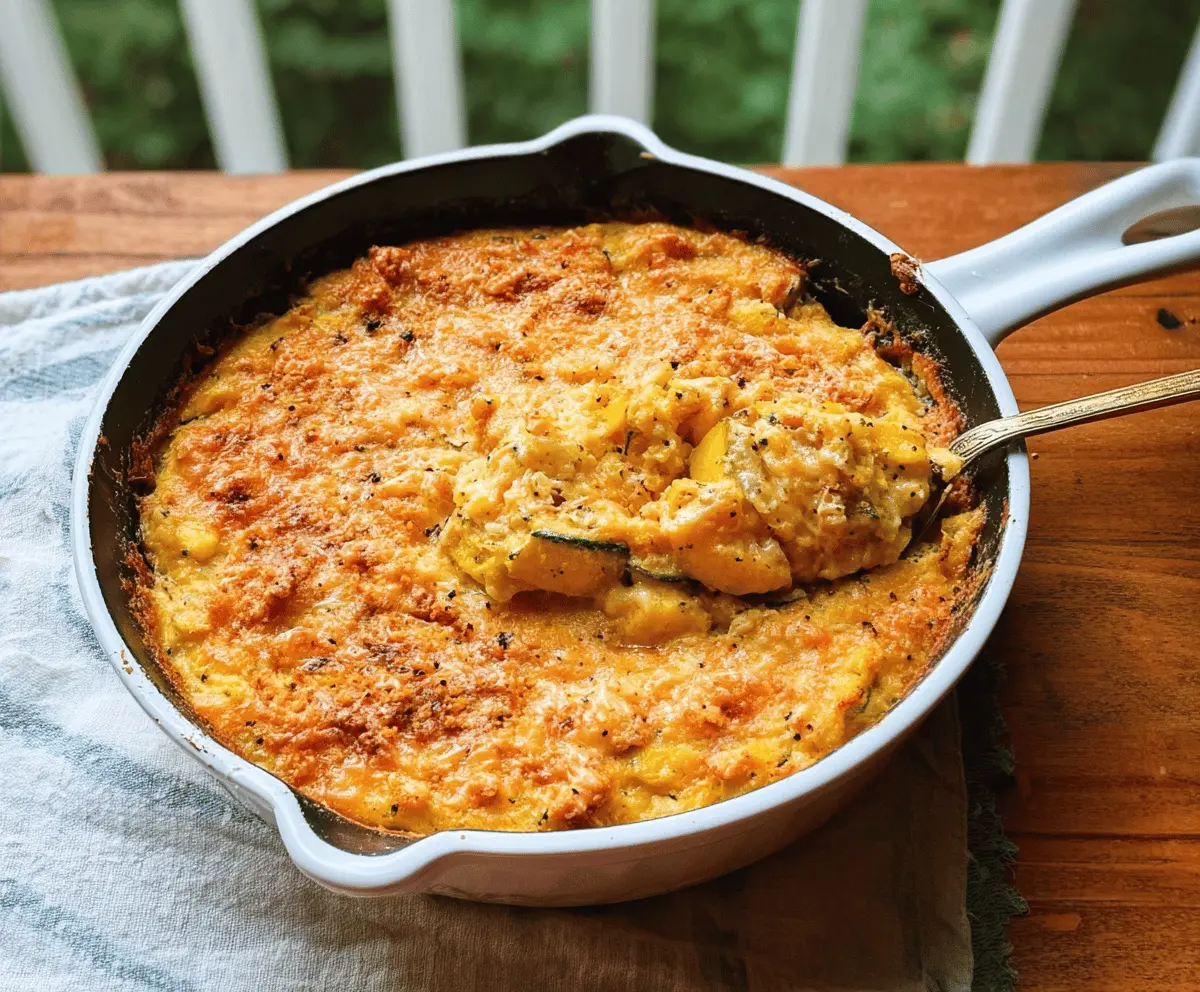 Cheesy Southern Squash Casserole Recipe