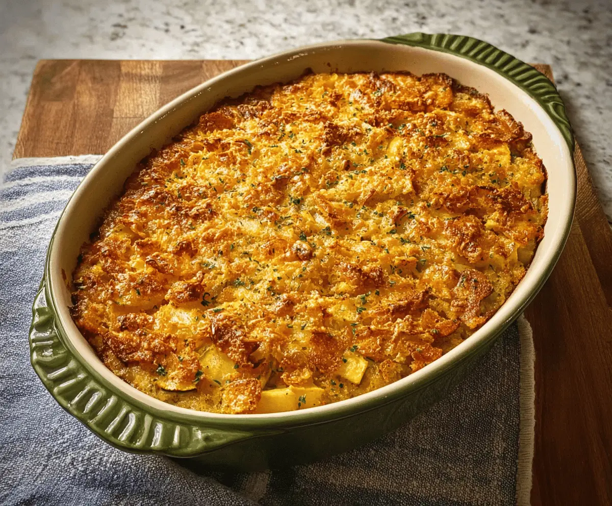 Classic Cheesy Southern Squash Casserole Recipe