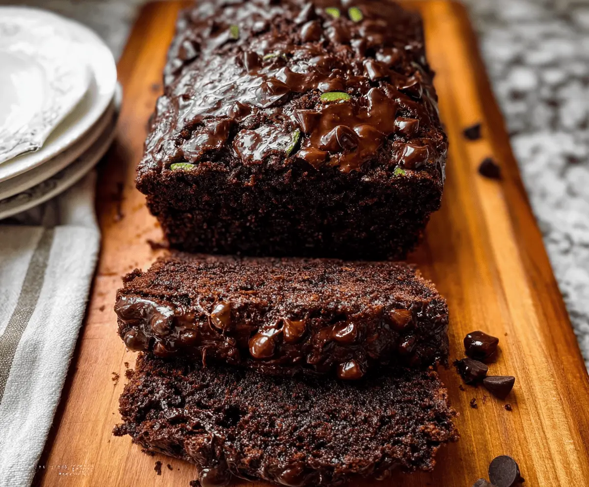 Super Moist Double Chocolate Zucchini Bread Recipe