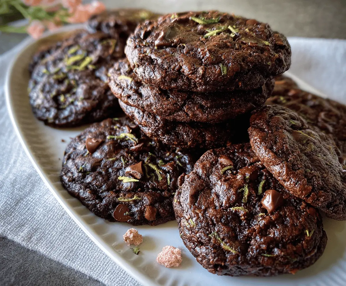 Moist Chocolate Zucchini Cookies Recipe