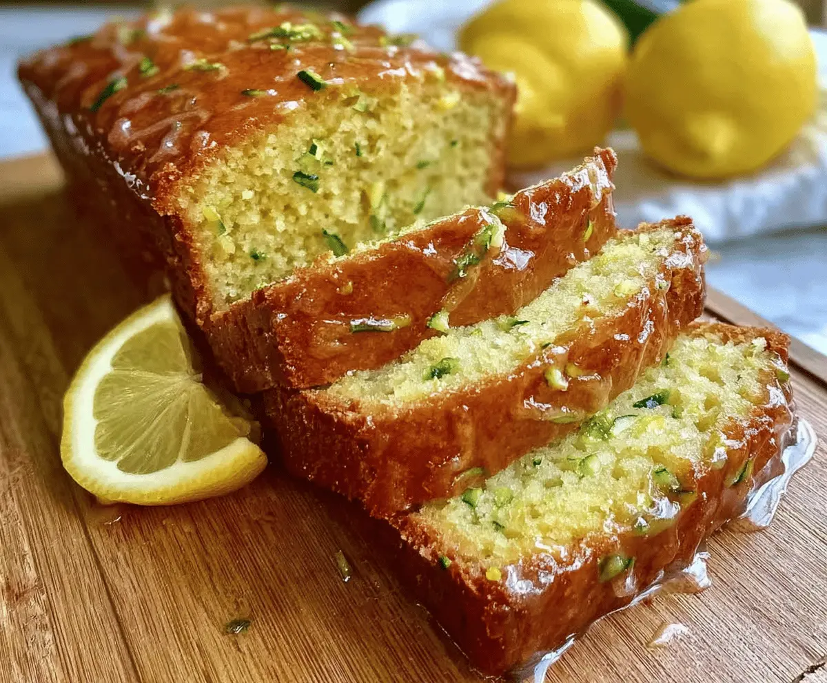 Moist Lemon Zucchini Bread Recipe