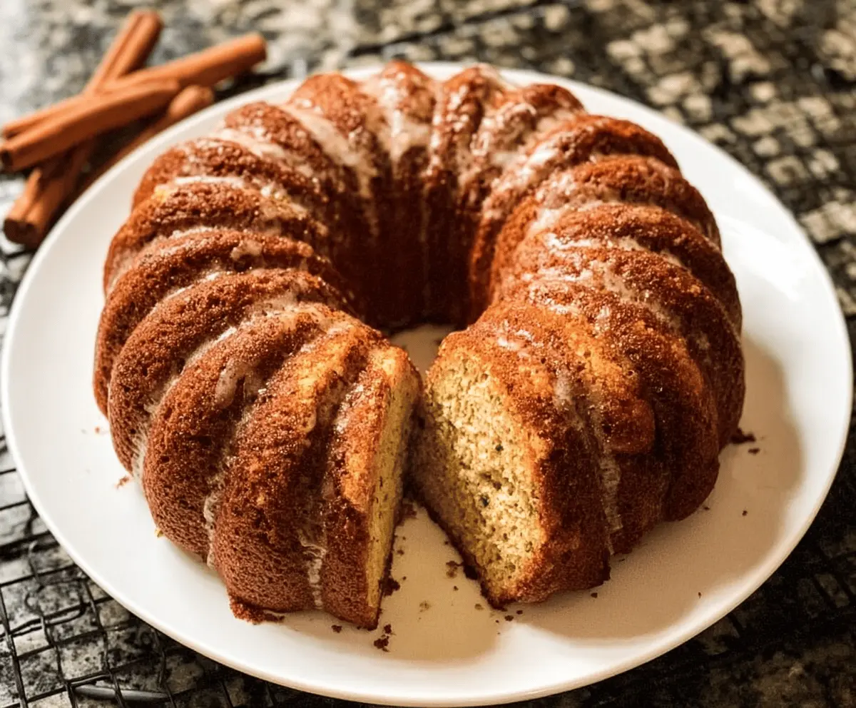 Moist Cinnamon Zucchini Bundt Bread Recipe