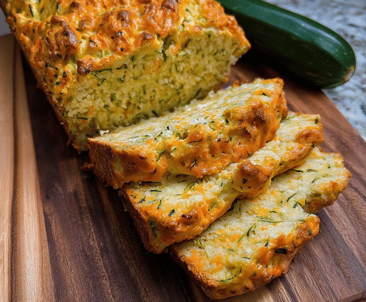 Easy Zucchini Cheese Bread Recipe with Moist Texture