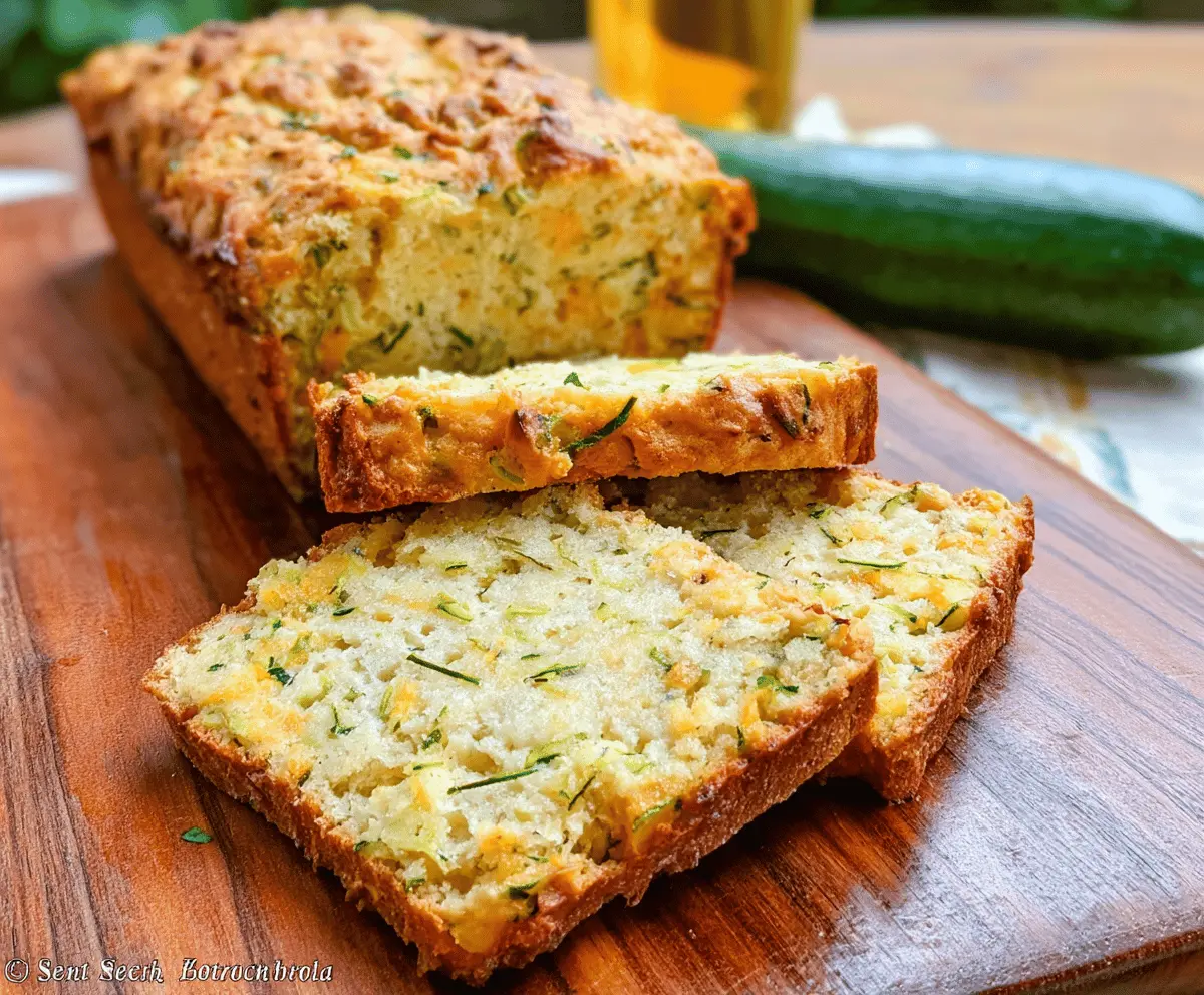 Quick Zucchini Cheddar Herb Beer Bread Recipe