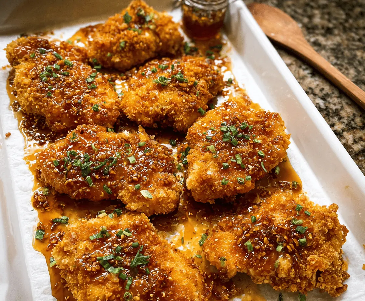 Crispy Baked Hot Honey Chicken Recipe