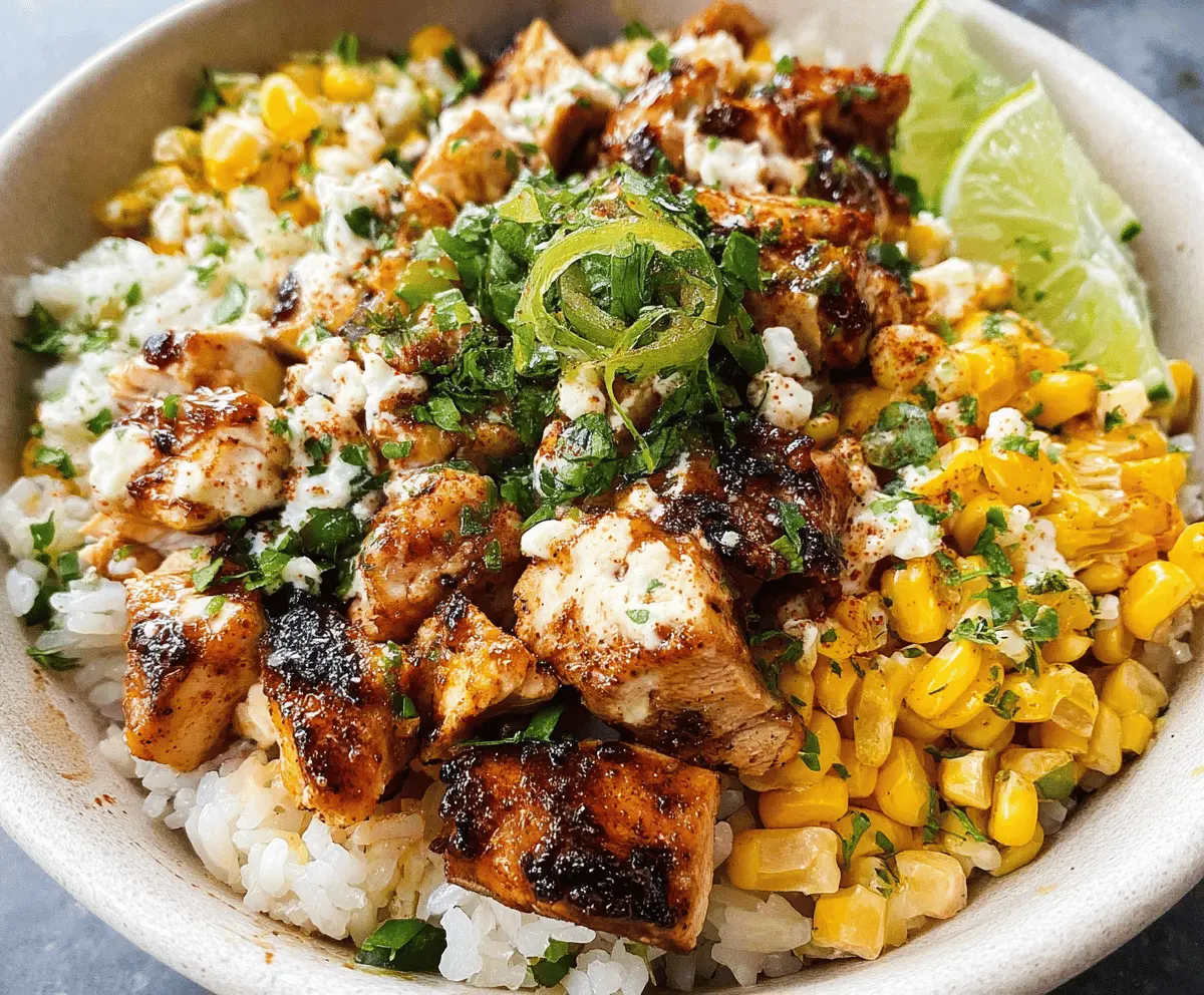 Easy Street Corn Chicken Rice Bowl Recipe
