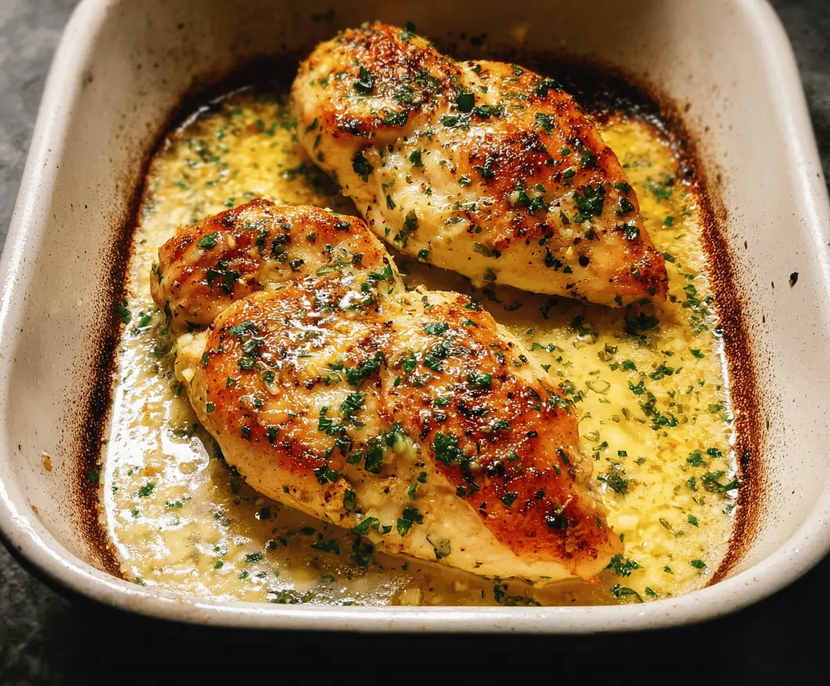 Easy Garlic Butter Baked Chicken Breast Recipe