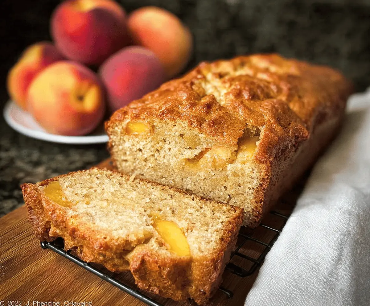 Moist Southern Peach Bread Recipe