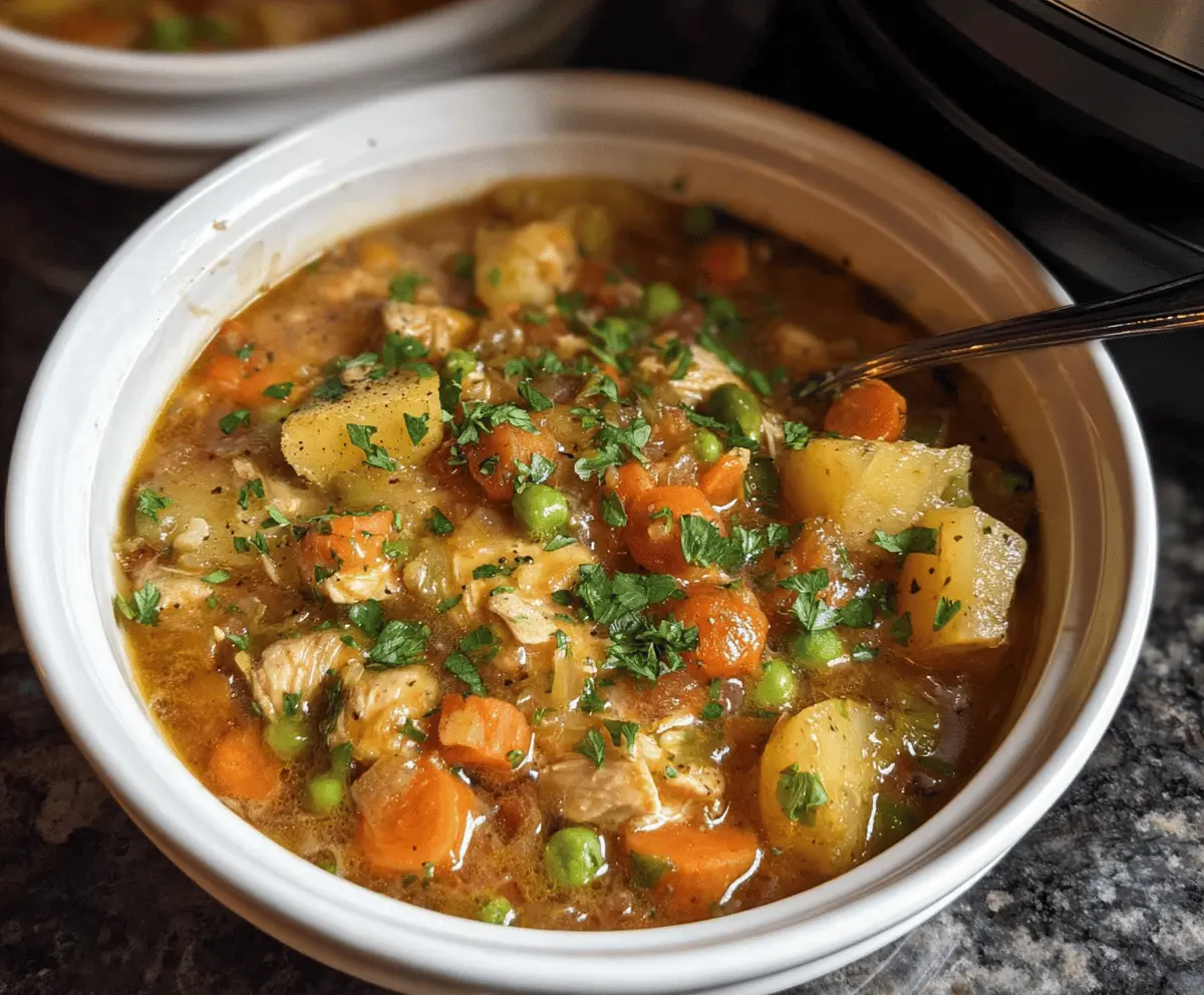 Easy Slow Cooker Chicken Stew Recipe for Cozy Meals
