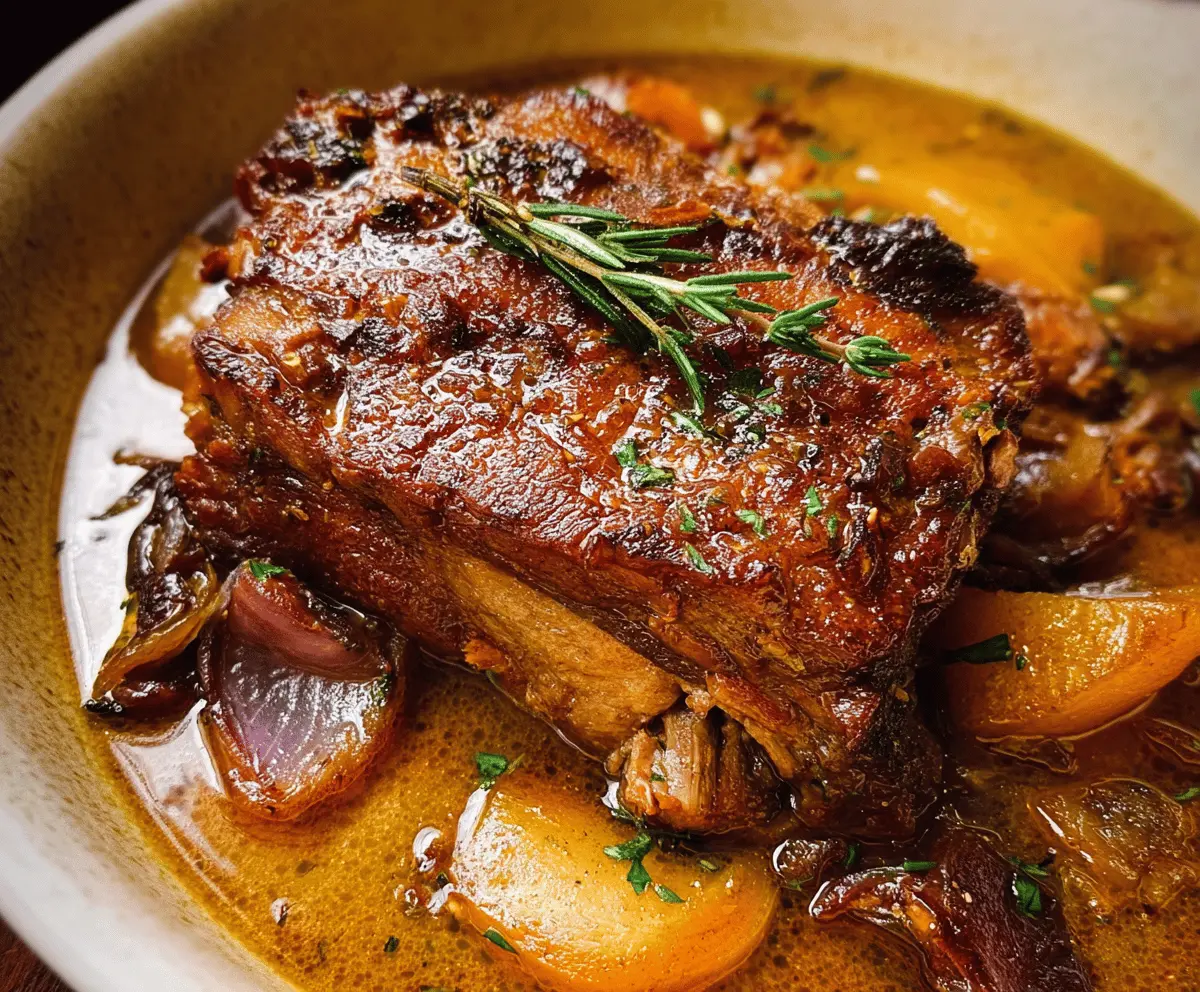 Tender Apple Cider Braised Pork Shoulder Recipe