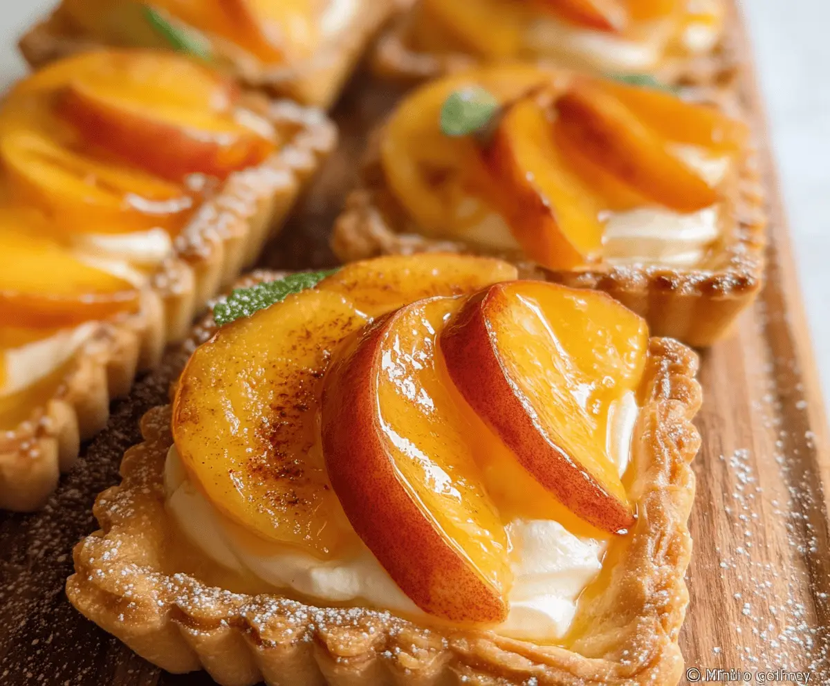 Mini Peach Cream Cheese Tarts Recipe