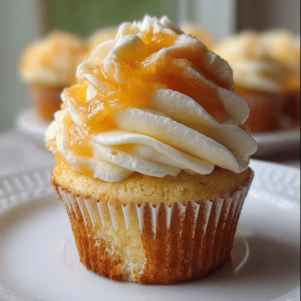 Honey Peach Cream Cheese Cupcakes Recipe