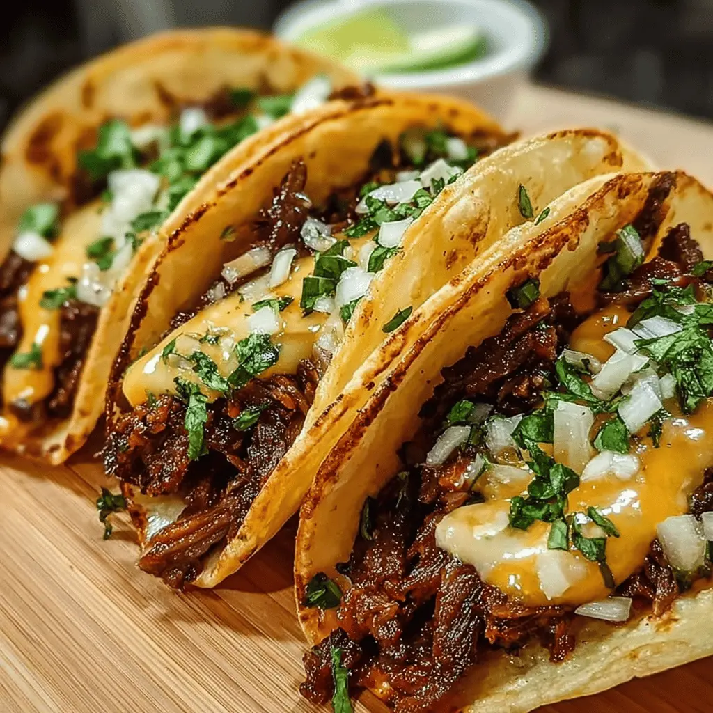 Garlic Butter Honey BBQ Beef Tacos Recipe
