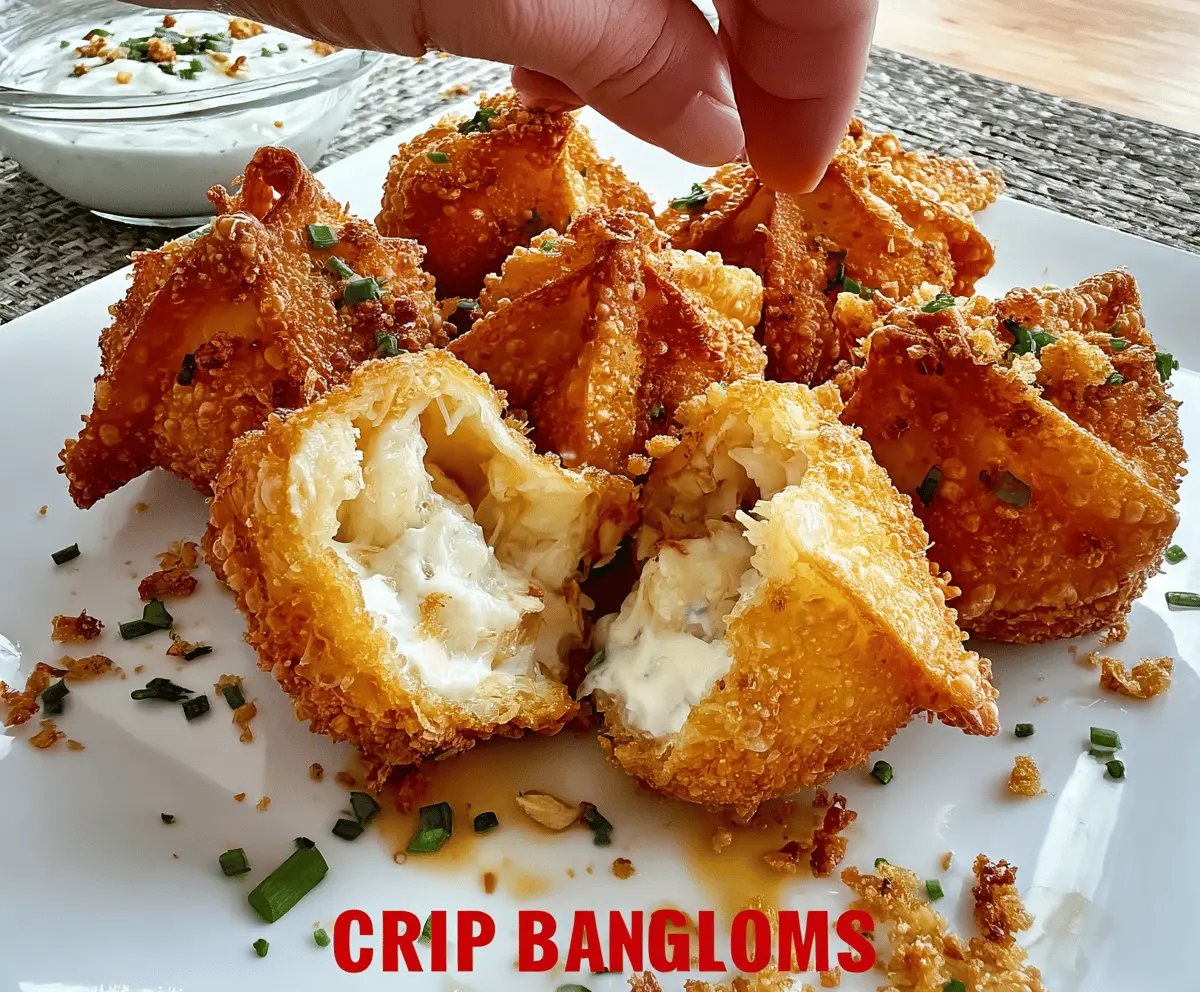 Crispy Crab Rangoon Bombs With Creamy Filling