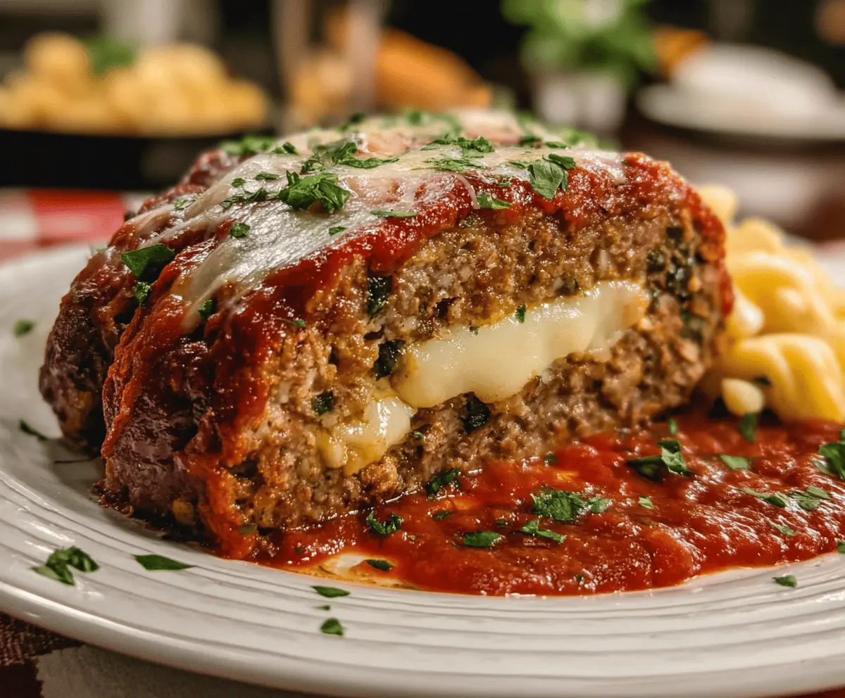 Easy Stuffed Italian Meatloaf Recipe