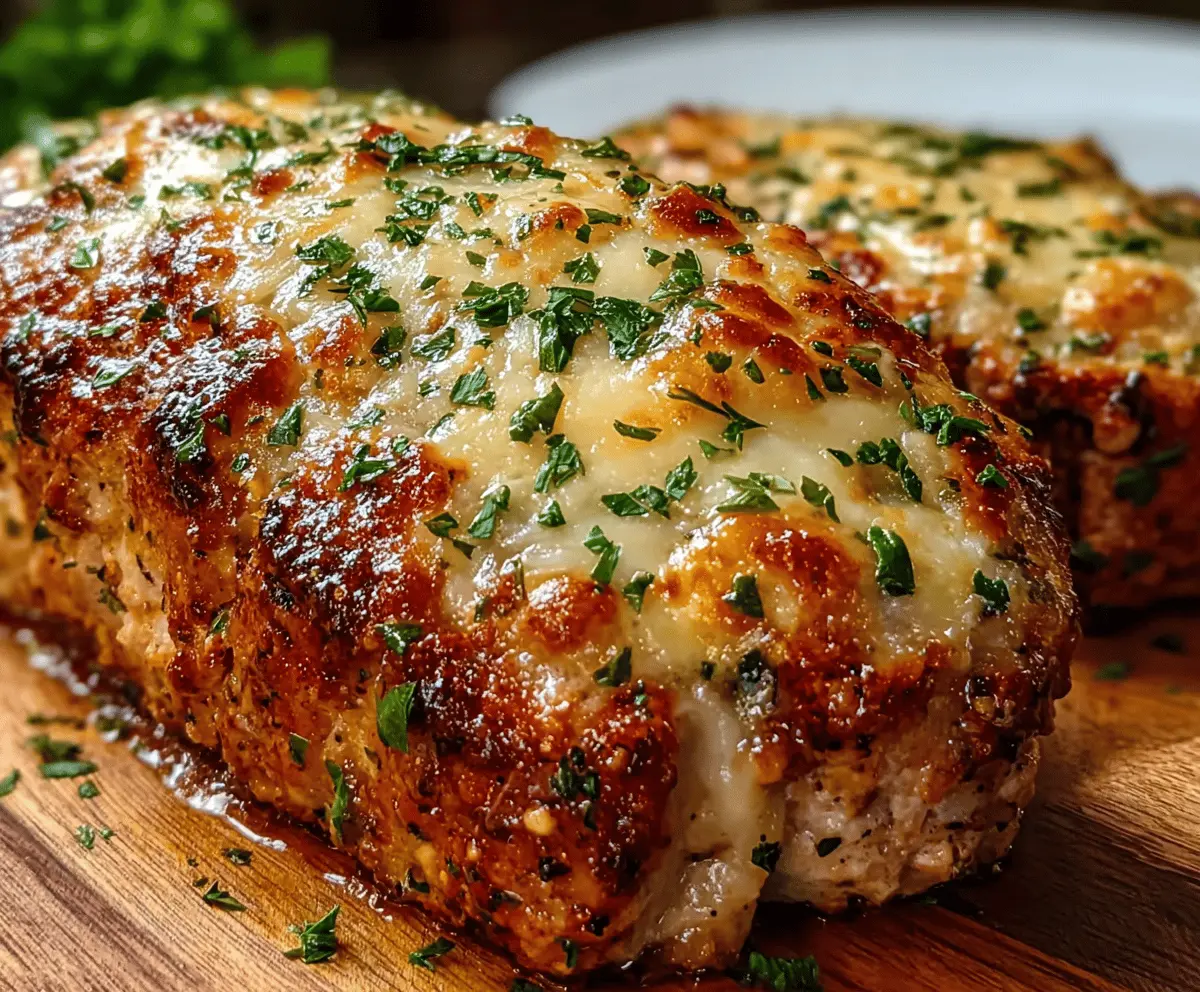 Garlic Parmesan Chicken Meatloaf Recipe
