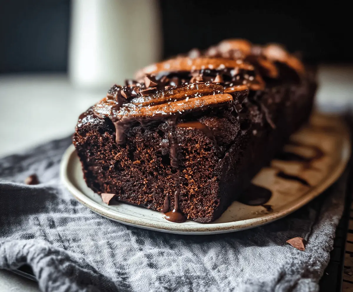 Moist Chocolate Espresso Banana Bread Recipe