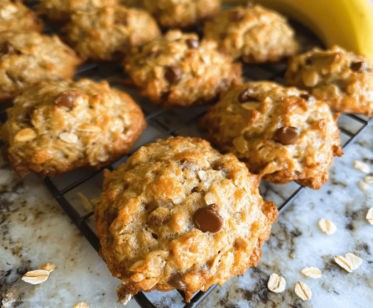 Chewy Banana Oatmeal Cookies Recipe