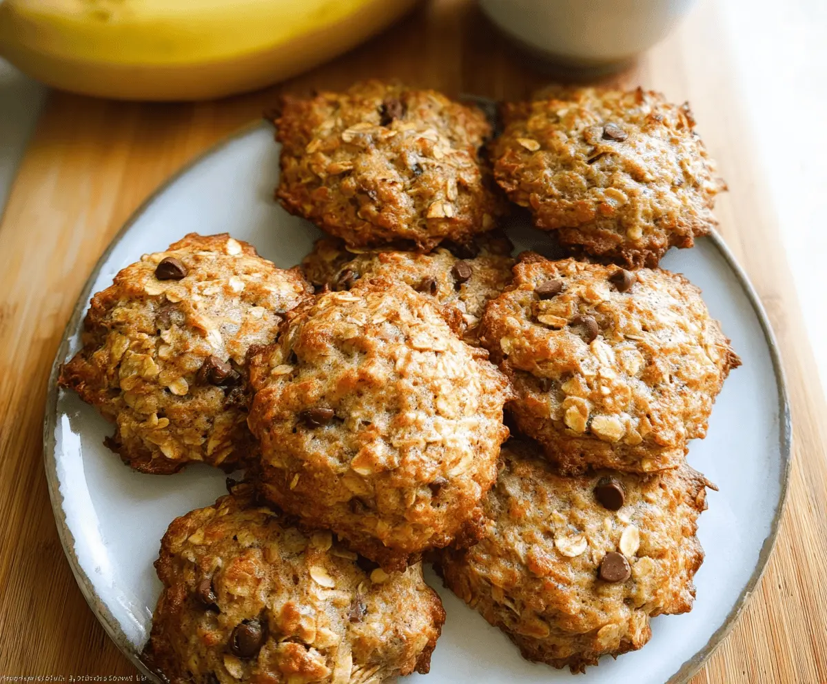 Chewy Banana Oatmeal Cookies Recipe
