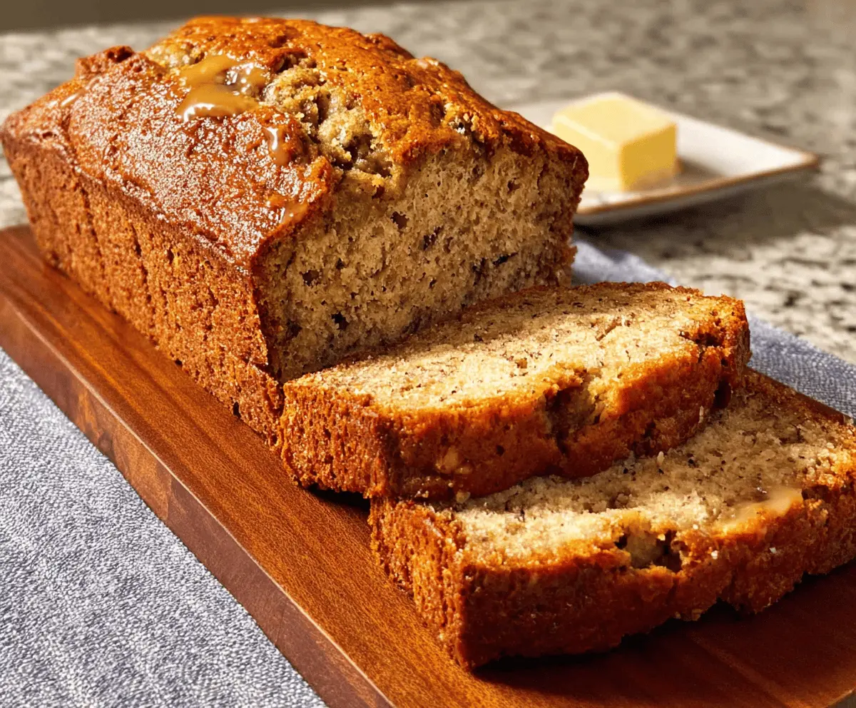 Moist Sour Cream Banana Bread Recipe