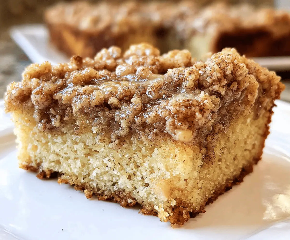 Easy Banana Crumb Coffee Cake With Streusel Topping