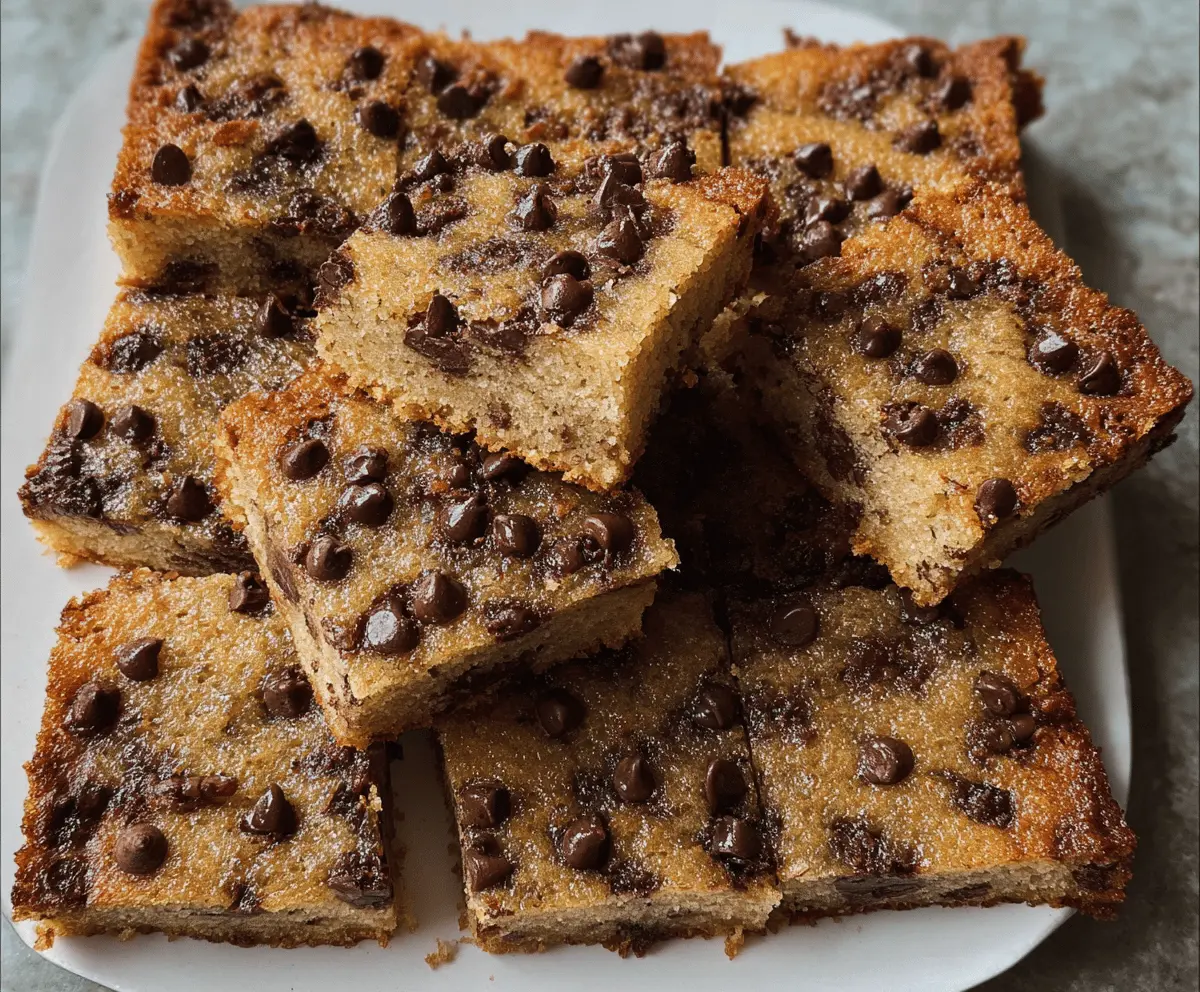 Easy Chocolate Chip Banana Bars Recipe
