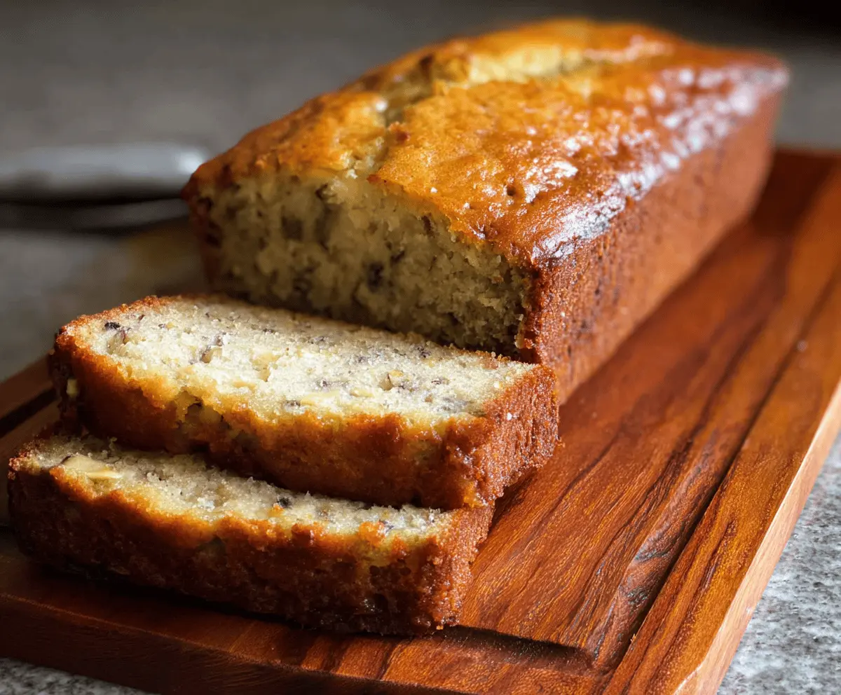 Moist Buttermilk Banana Bread Recipe