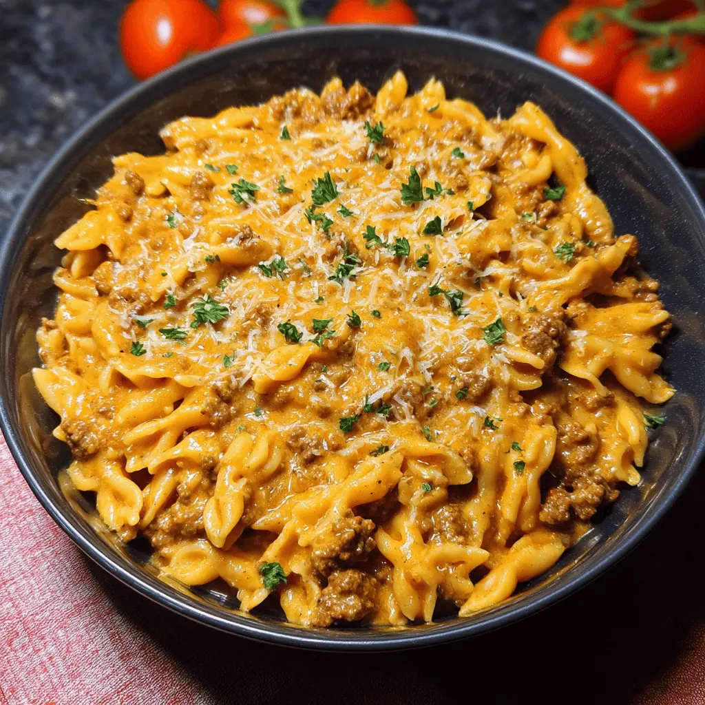 High-Protein Creamy Beef Pasta Recipe