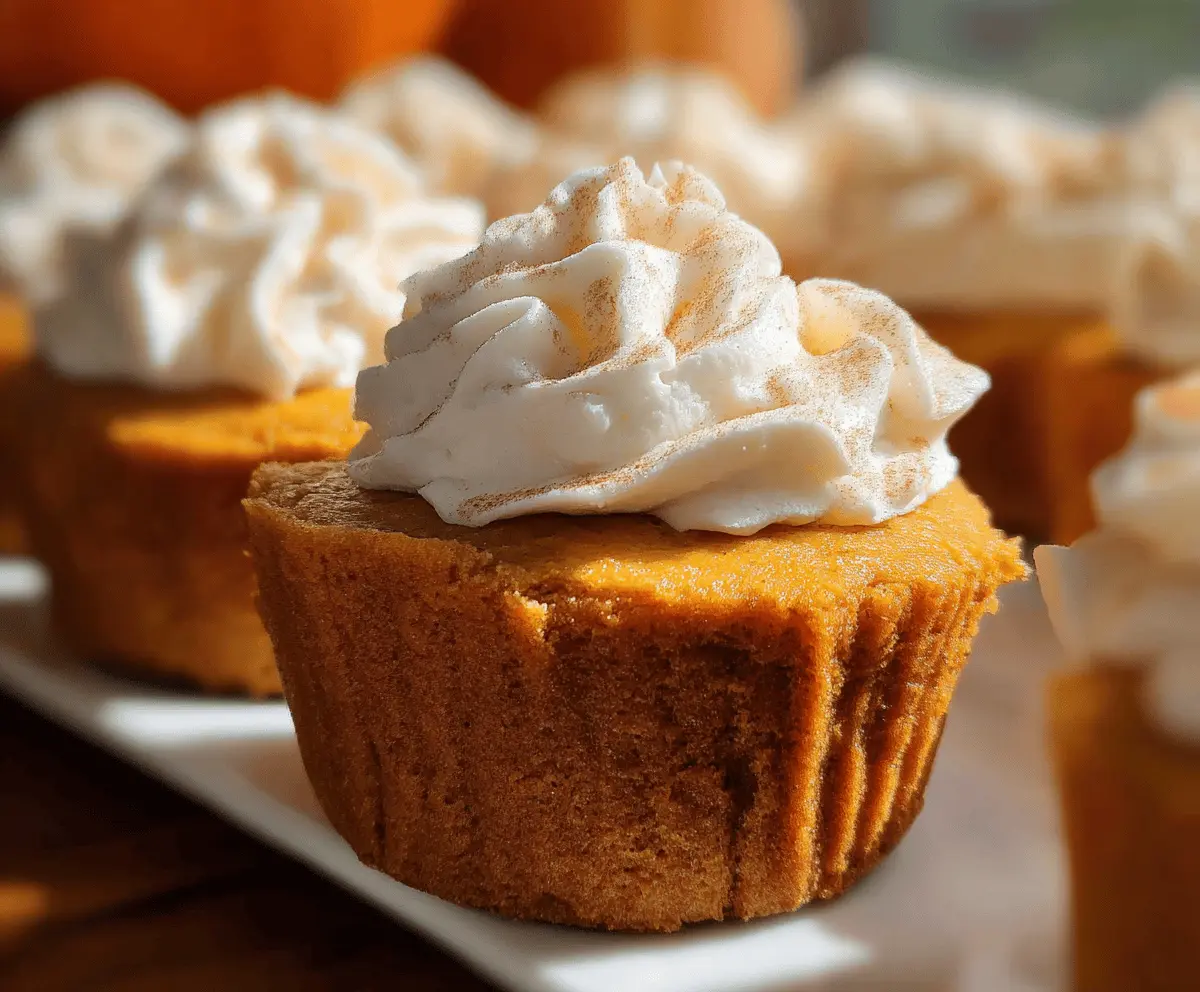 Easy Pumpkin Pie Cupcakes Recipe