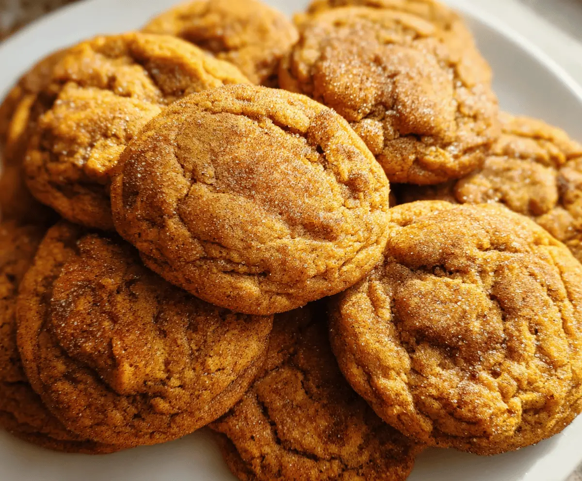 Soft and Chewy Pumpkin Cookies
