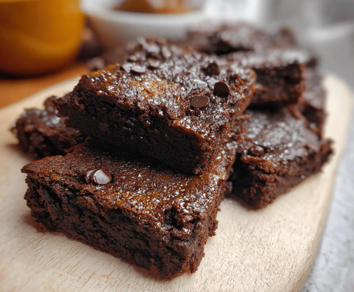 Healthy Pumpkin Brownies Recipe for Fall