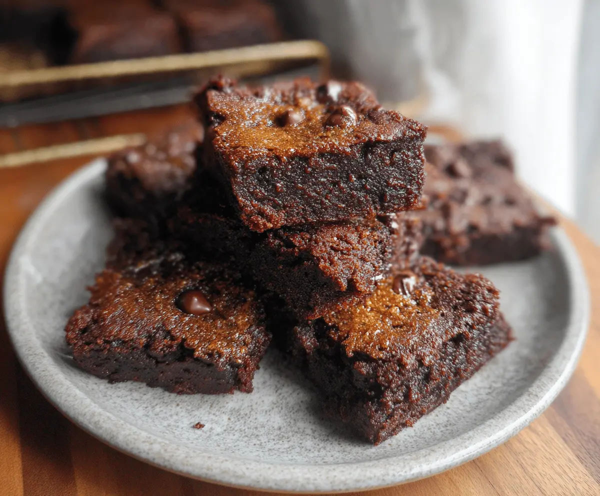 Healthy Pumpkin Brownies Recipe for Fall