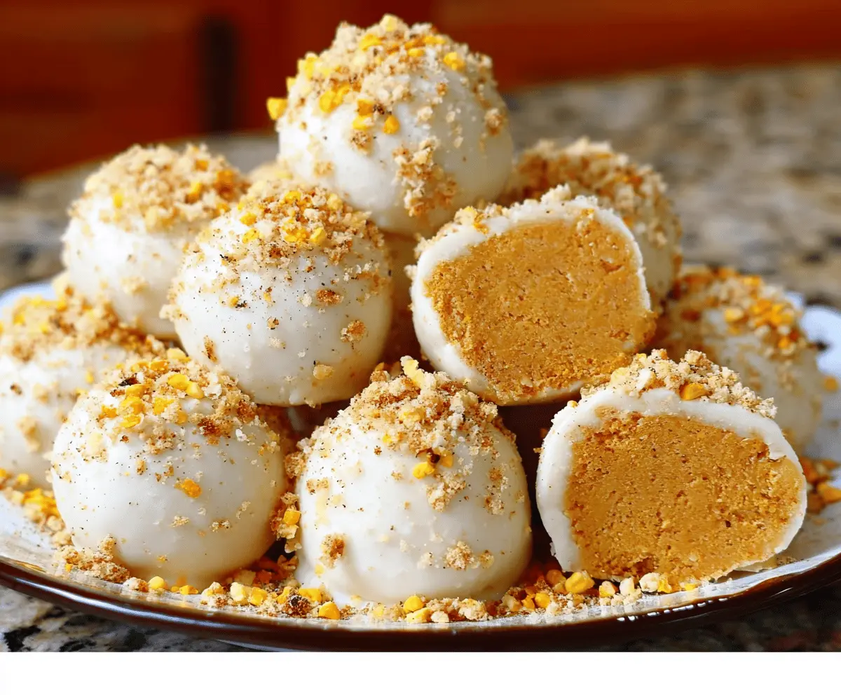 Pumpkin Cheesecake Balls