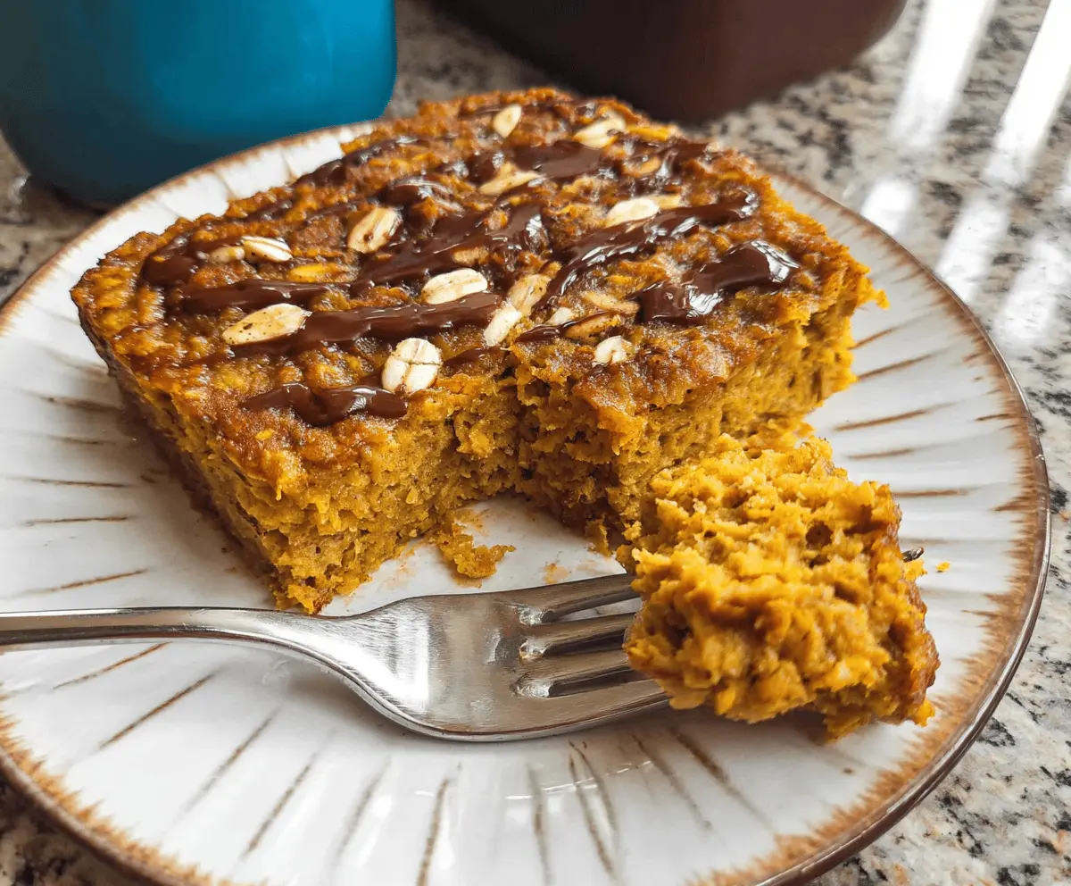 Easy Pumpkin Baked Oatmeal