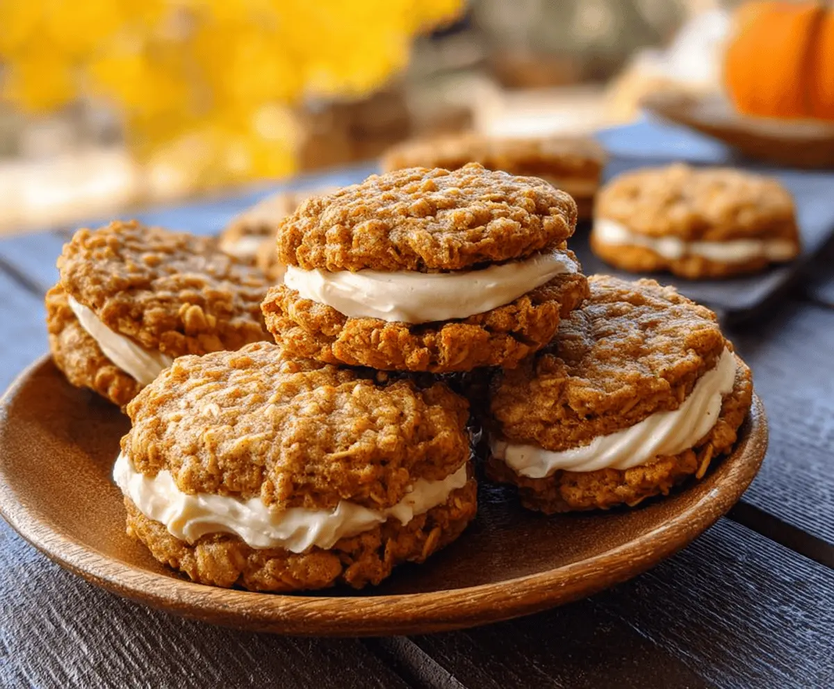 Soft Pumpkin Oatmeal Cream Pies Recipe