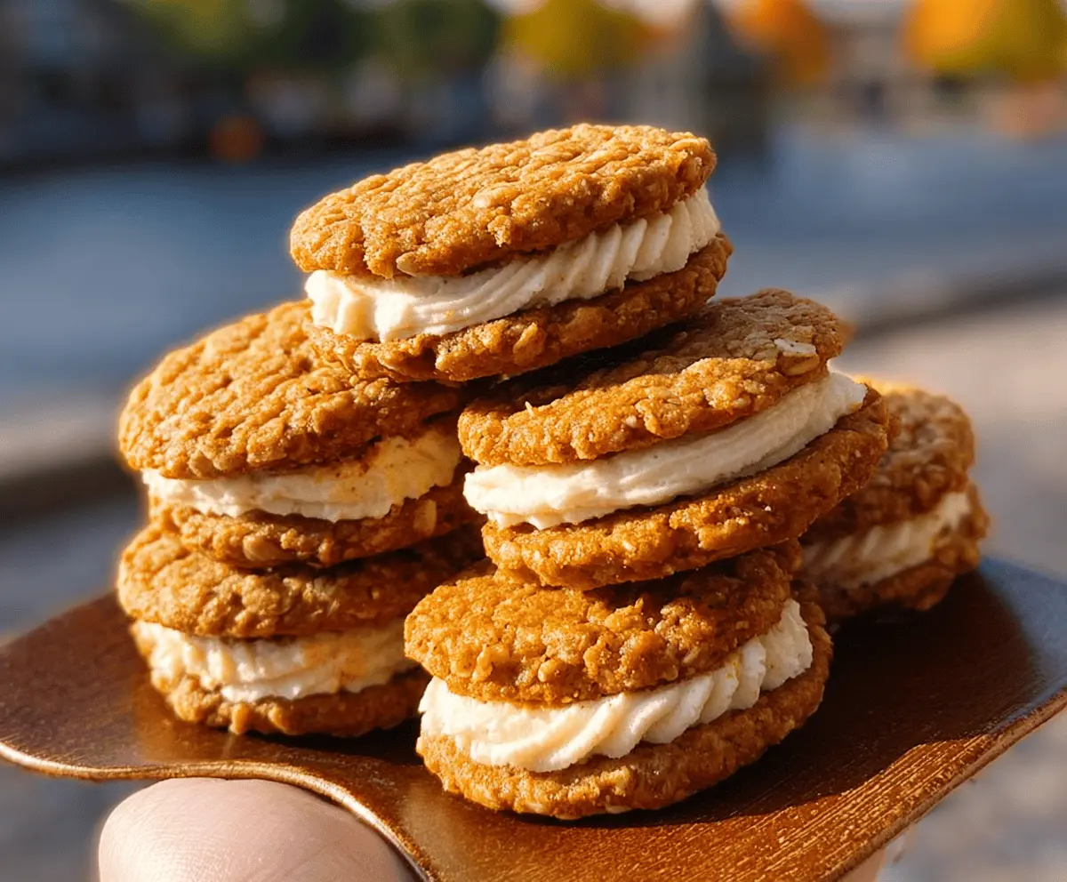 Soft Pumpkin Oatmeal Cream Pies Recipe