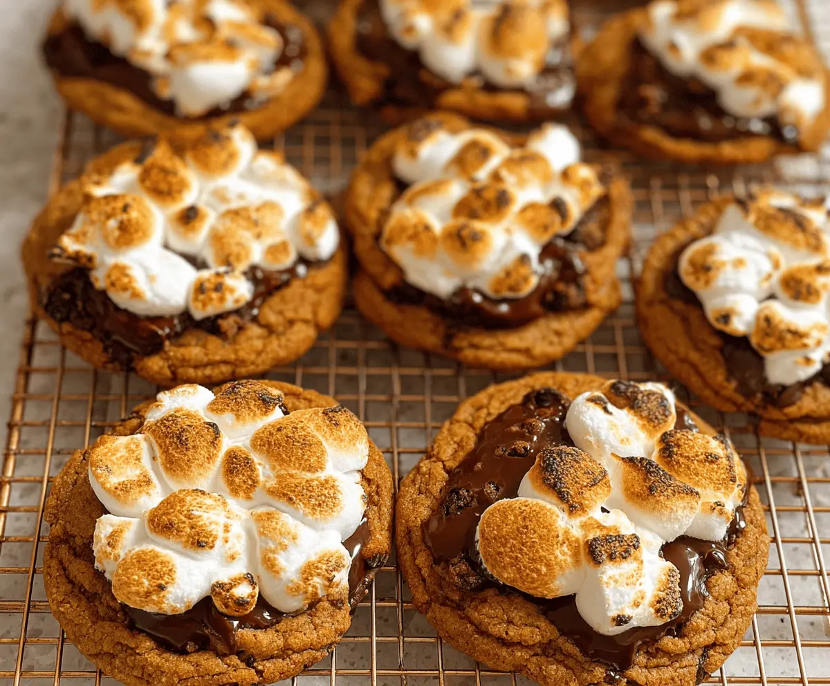Easy Pumpkin S’mores Cookies Recipe