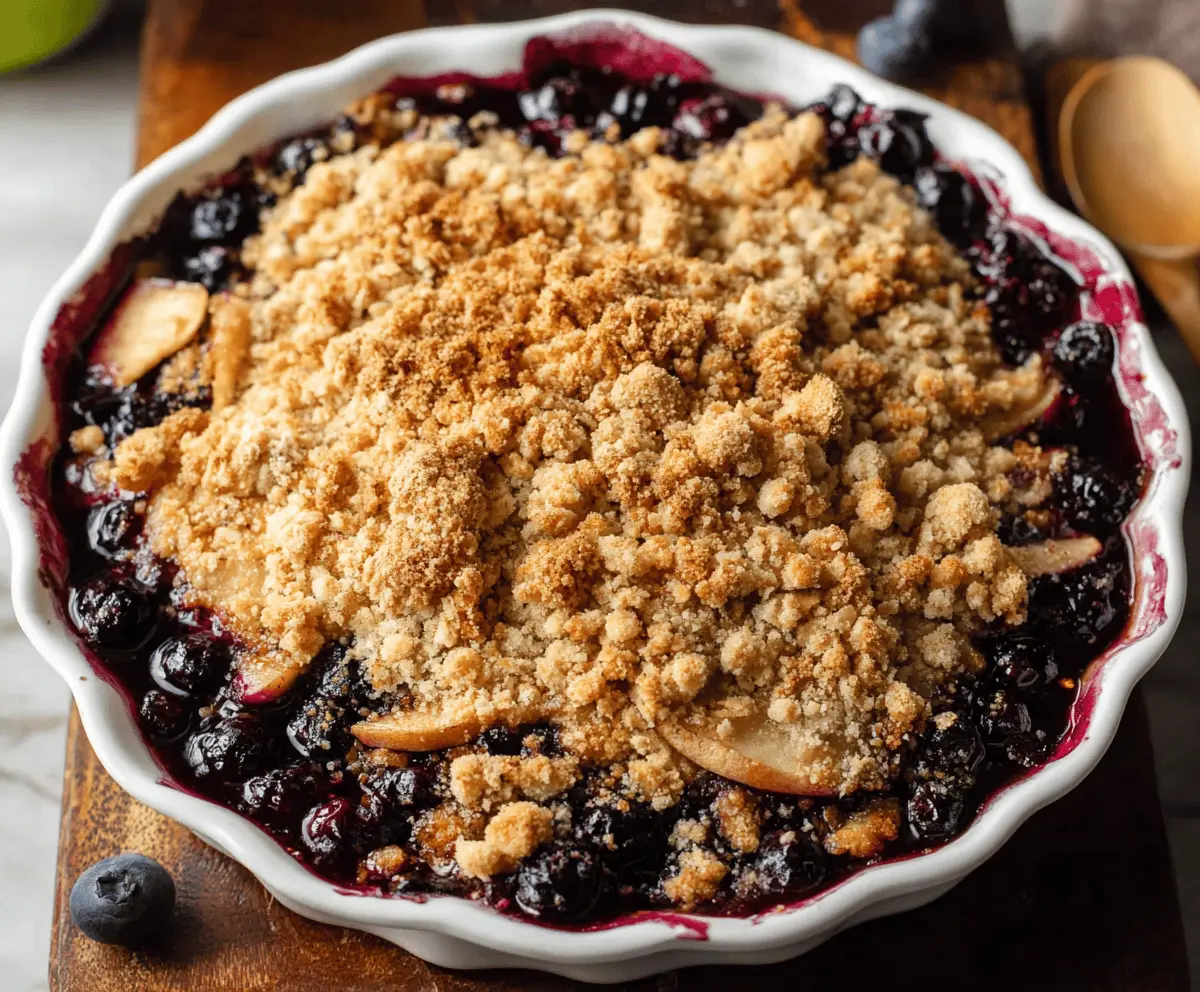 Apple Blueberry Crisp