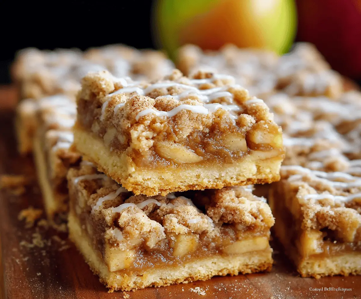 Apple Crisp Shortbread Bars