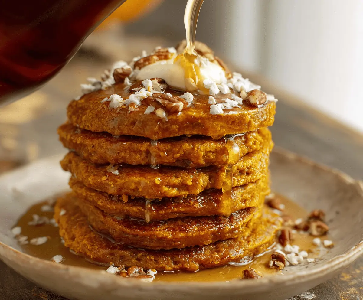 Blender Pumpkin Pancakes