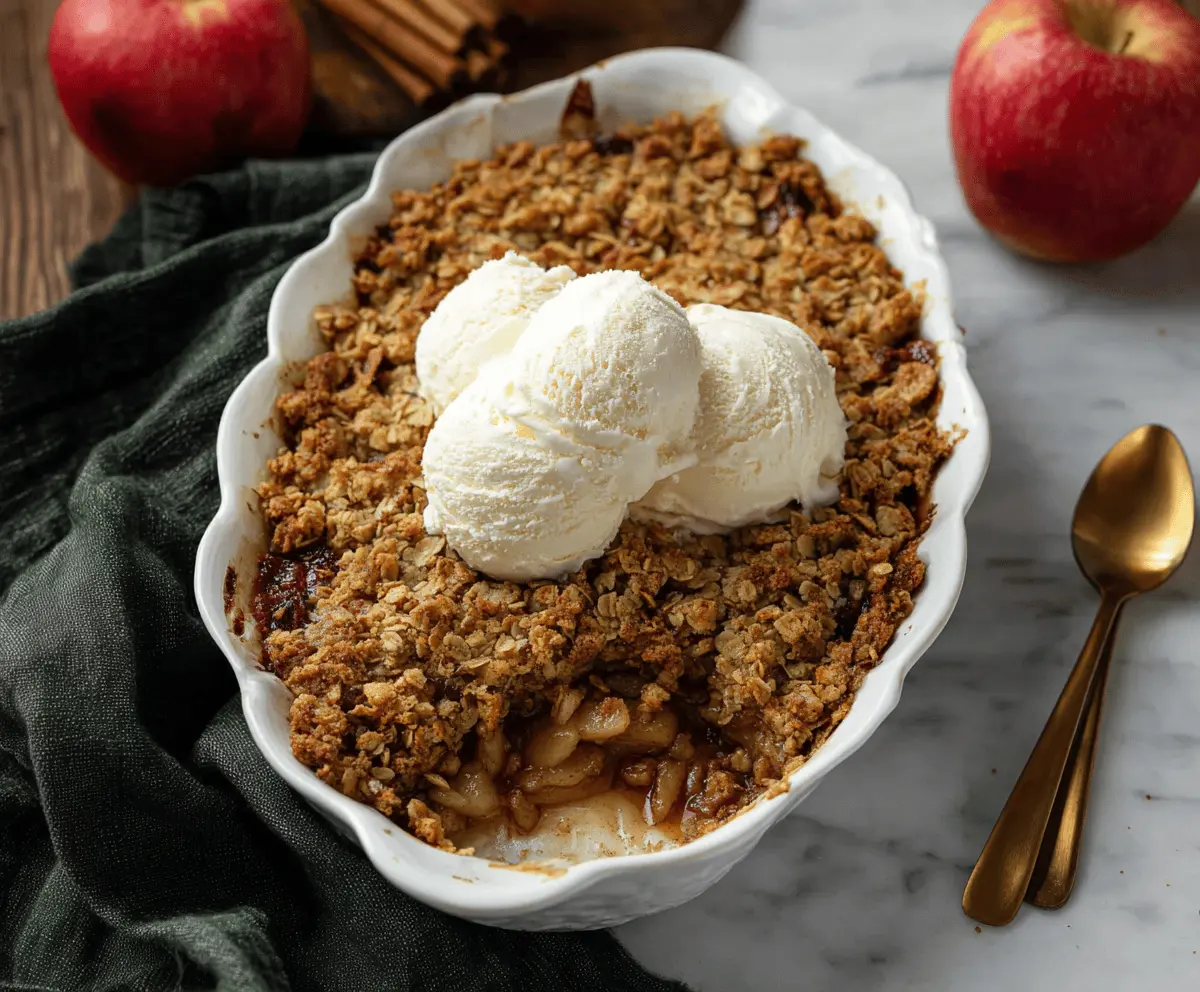 Brown Butter Apple Crisp