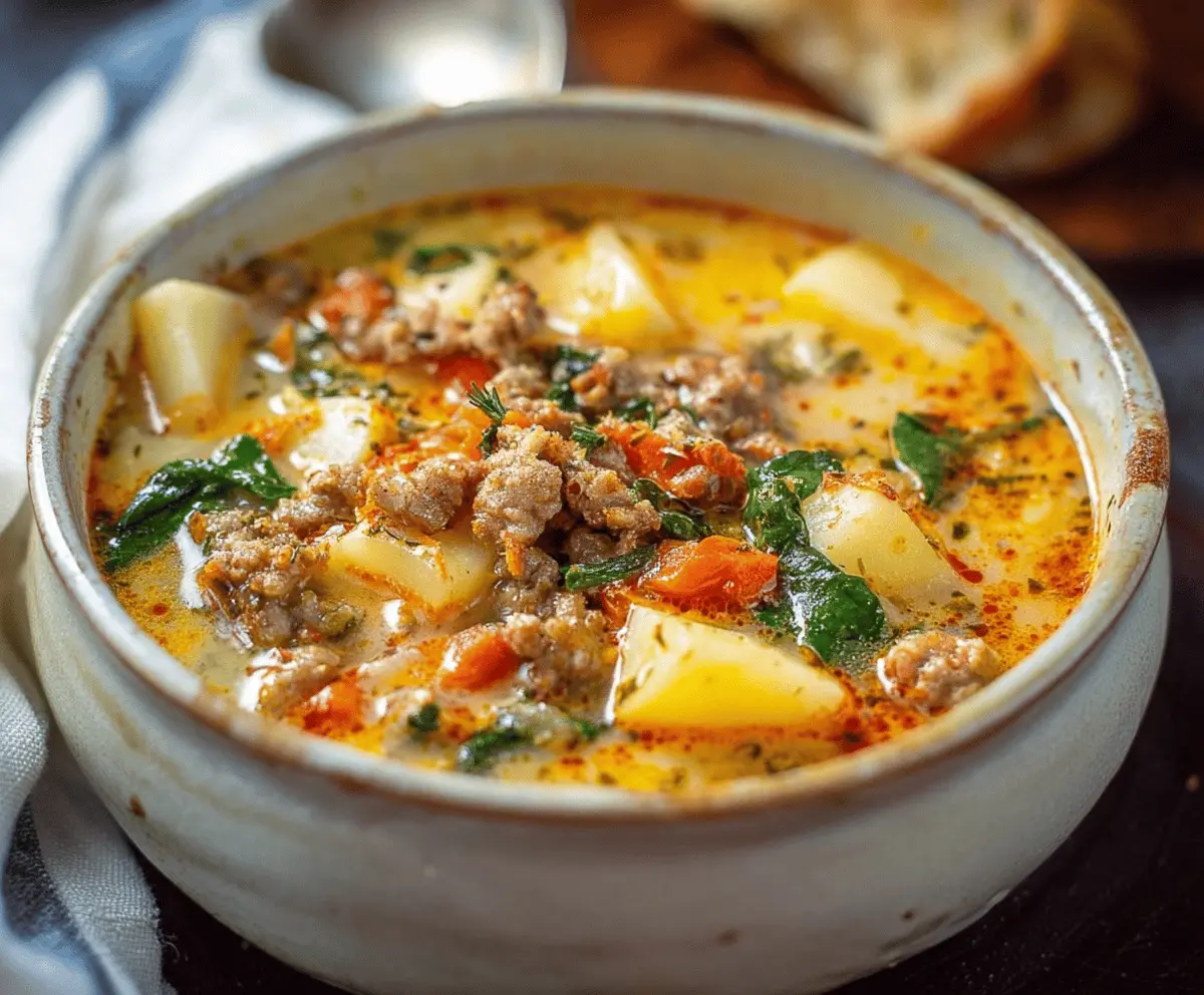 Cozy Italian Sausage and Potato Soup