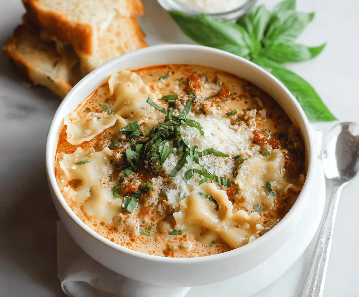 Creamy Lasagna Soup