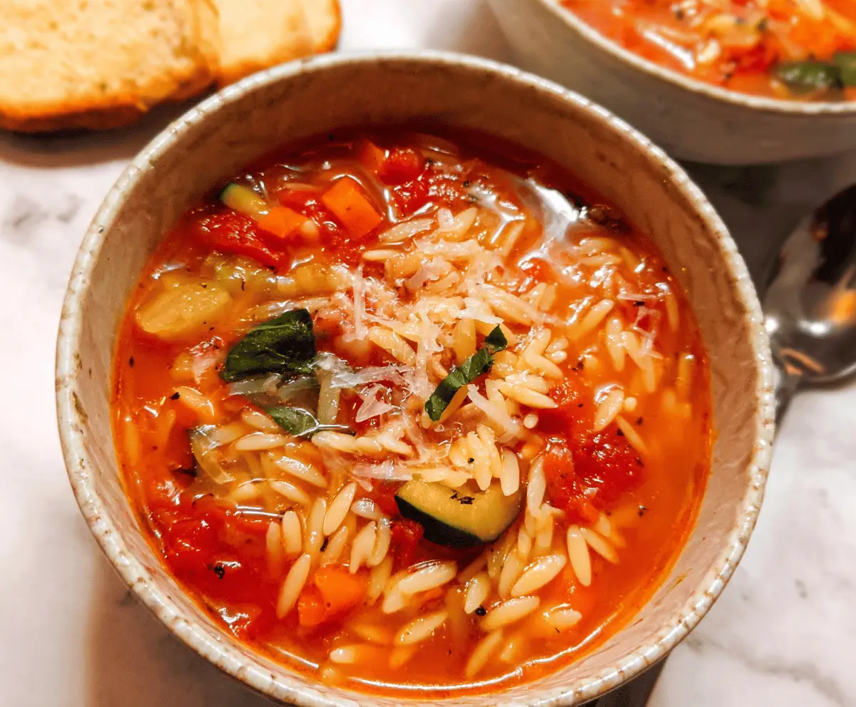 Italian Orzo Soup